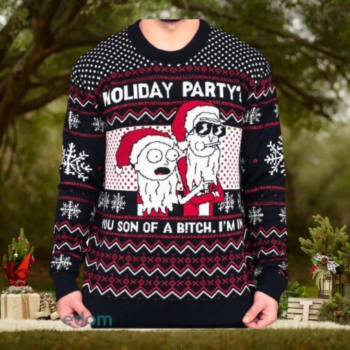 Rick and Morty Son Christmas Northern Knitted 3D Sweater For Thanksgiving