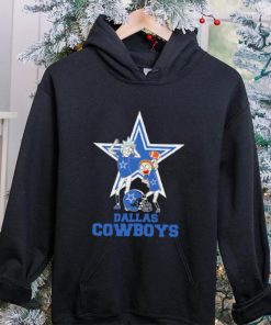 Rick and Morty cartoon Dallas Cowboys ootball helmet logo 2024 hoodie, sweater, longsleeve, shirt v-neck, t-shirt