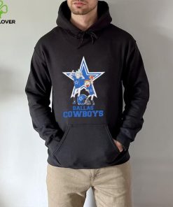 Rick and Morty cartoon Dallas Cowboys ootball helmet logo 2024 hoodie, sweater, longsleeve, shirt v-neck, t-shirt