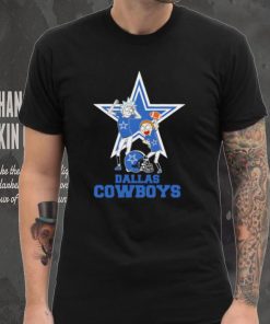 Rick and Morty cartoon Dallas Cowboys ootball helmet logo 2024 hoodie, sweater, longsleeve, shirt v-neck, t-shirt