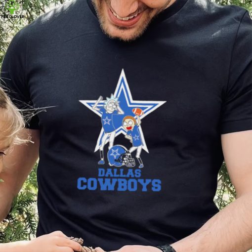 Rick and Morty cartoon Dallas Cowboys ootball helmet logo 2024 hoodie, sweater, longsleeve, shirt v-neck, t-shirt