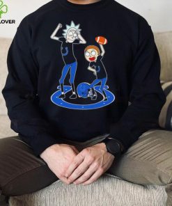 Rick and Morty cartoon Indianapolis Colts football helmet logo 2024 hoodie, sweater, longsleeve, shirt v-neck, t-shirt