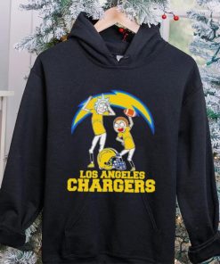 Rick and Morty cartoon Los Angeles Chargers football helmet logo 2024 shirt 1 Rick and Morty cartoon Los Angeles Chargers football helmet logo 2024 shirt