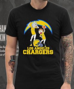 Rick and Morty cartoon Los Angeles Chargers football helmet logo 2024 shirt 5 Rick and Morty cartoon Los Angeles Chargers football helmet logo 2024 shirt