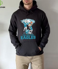 Rick and Morty cartoon Philadelphia Eagles football helmet logo 2024 hoodie, sweater, longsleeve, shirt v-neck, t-shirt