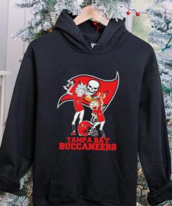 Rick and Morty cartoon Tampa Bay Buccaneers football helmet logo 2024 hoodie, sweater, longsleeve, shirt v-neck, t-shirt