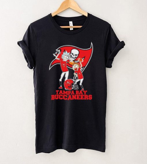 Rick and Morty cartoon Tampa Bay Buccaneers football helmet logo 2024 hoodie, sweater, longsleeve, shirt v-neck, t-shirt