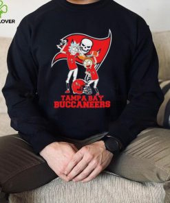 Rick and Morty cartoon Tampa Bay Buccaneers football helmet logo 2024 hoodie, sweater, longsleeve, shirt v-neck, t-shirt