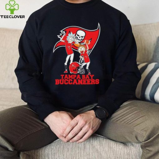 Rick and Morty cartoon Tampa Bay Buccaneers football helmet logo 2024 hoodie, sweater, longsleeve, shirt v-neck, t-shirt