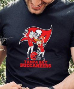 Rick and Morty cartoon Tampa Bay Buccaneers football helmet logo 2024 hoodie, sweater, longsleeve, shirt v-neck, t-shirt