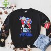 Rick and Morty cartoon Tennessee Titans football helmet logo 2024 hoodie, sweater, longsleeve, shirt v-neck, t-shirt