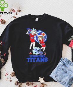 Rick and Morty cartoon Tennessee Titans football helmet logo 2024 shirt