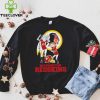 Rick and Morty cartoon Washington Redskins football helmet logo 2024 hoodie, sweater, longsleeve, shirt v-neck, t-shirt