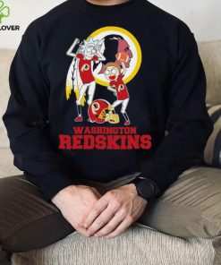 Rick and Morty cartoon Washington Redskins football helmet logo 2024 hoodie, sweater, longsleeve, shirt v-neck, t-shirt