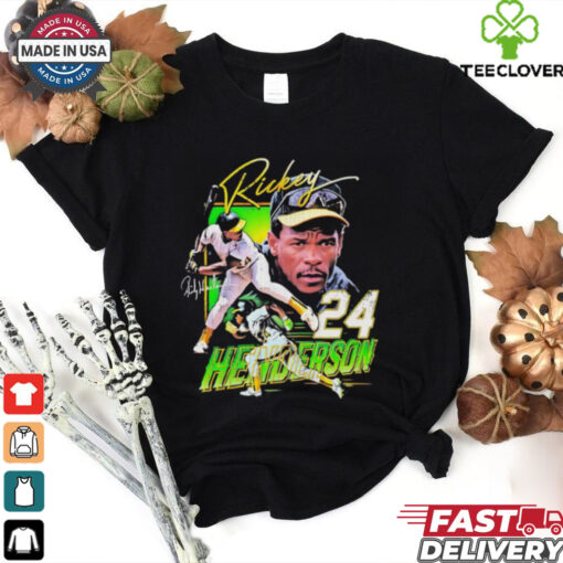 Rickey Henderson #24 Oakland Athletics graphic 2D T shirt