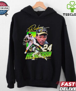 Rickey Henderson #24 Oakland Athletics graphic 2D T shirt