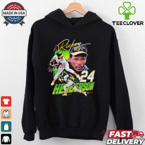 Rickey Henderson #24 Oakland Athletics graphic 2D T shirt