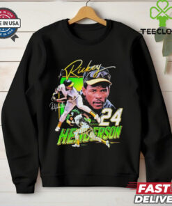 Rickey Henderson #24 Oakland Athletics graphic 2D T shirt