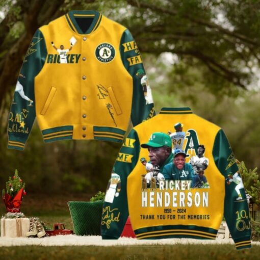 Rickey Henderson Oakland Athletics Baseball Jacket
