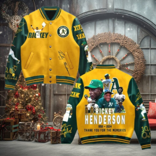 Rickey Henderson Oakland Athletics Baseball Jacket