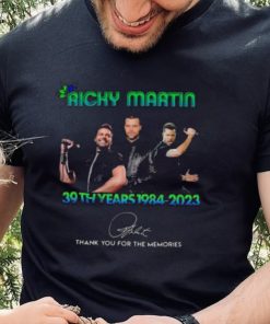 Ricky Martin 39th years 1984 2023 thank you for the memories signature shirt 3 Ricky Martin 39th years 1984 2023 thank you for the memories signature shirt