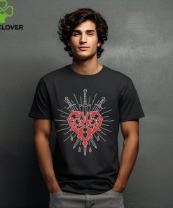 Ricky Olson Bleeding Heart Black T Shirt