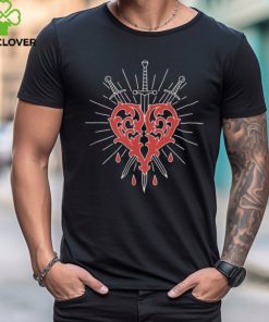 Ricky Olson Bleeding Heart Black T Shirt