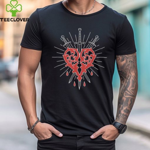 Ricky Olson Bleeding Heart Black T Shirt