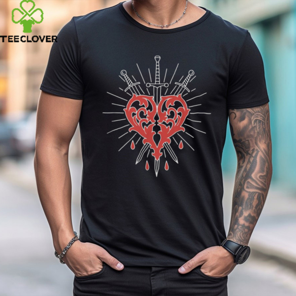 Ricky Olson Bleeding Heart Black T Shirt Ricky Olson Bleeding Heart Black T Shirt