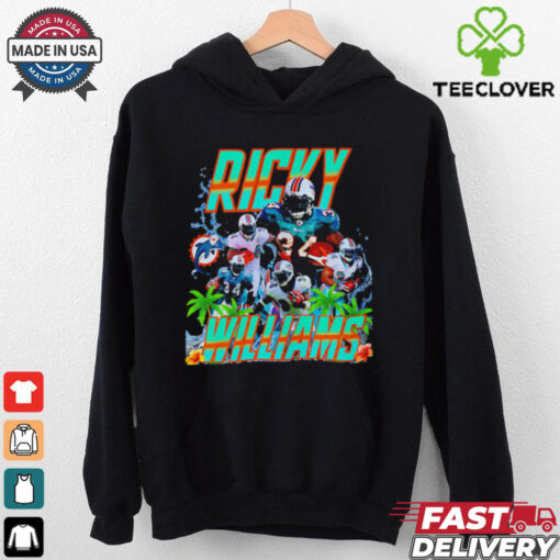 Ricky Williams Miami Dolphins graphic retro shirt