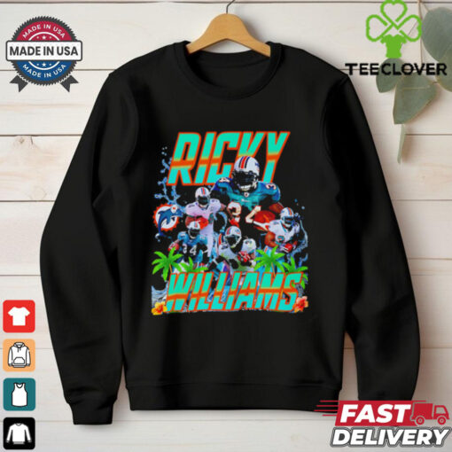 Ricky Williams Miami Dolphins graphic retro shirt