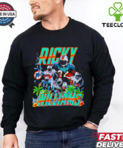Ricky Williams Miami Dolphins graphic retro shirt