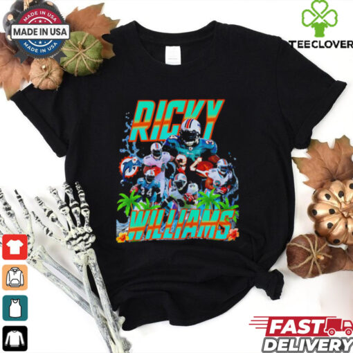 Ricky Williams Miami Dolphins graphic retro shirt