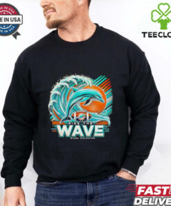 Ride the Wave Miami Dolphins Shirt, capturing the spirit and excitement of the Dolphins with a bold, ocean-inspired design.