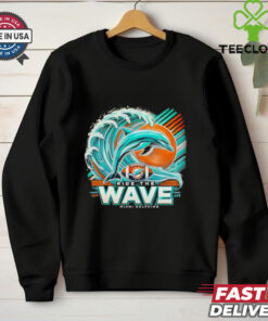 Ride the Wave Miami Dolphins Shirt, capturing the spirit and excitement of the Dolphins with a bold, ocean-inspired design.