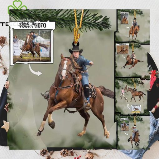 Riding Horse Ornament Custom Photo