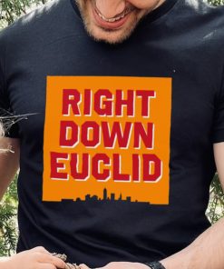 Right Down Euclid statement logo shirt