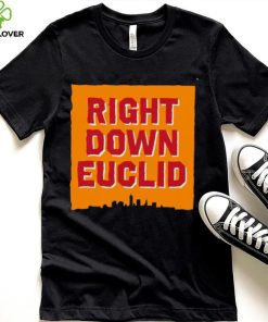 Right Down Euclid statement logo shirt