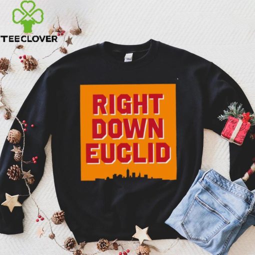 Right Down Euclid statement logo hoodie, sweater, longsleeve, shirt v-neck, t-shirt