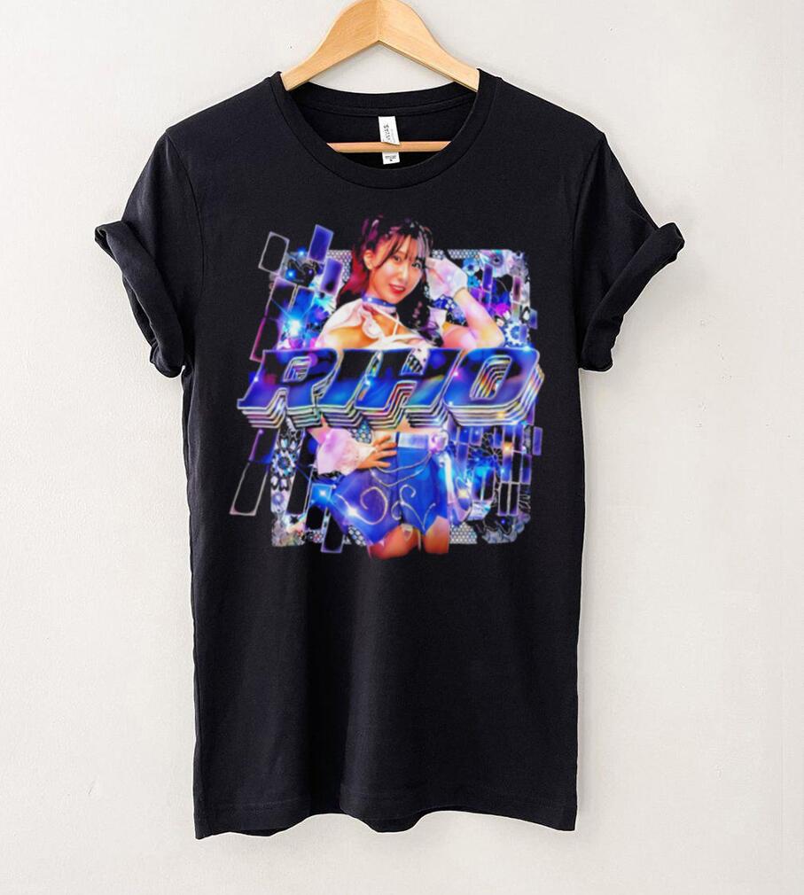 Riho professional wrestling portrait iridescence shirt