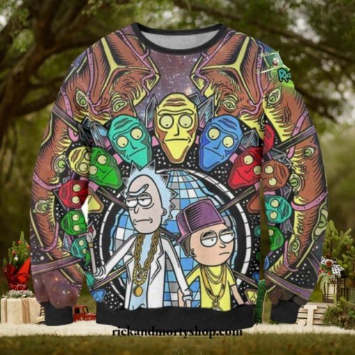Rik And Mozty Infinity Stones Sweater