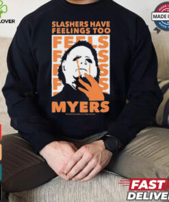 Riot Society Halloween 2024 Michael Myers Slashers Have Feelings Too Painting t shirt 3 Riot Society Halloween 2024 Michael Myers Slashers Have Feelings Too Painting t shirt