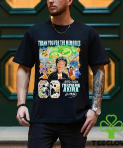 Rip Akira Toriyama Dragon Ball 68 Years 1955 2024 thank you for the memories signature shirt