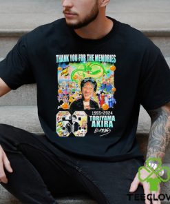 Rip Akira Toriyama Dragon Ball 68 Years 1955 2024 thank you for the memories signature shirt