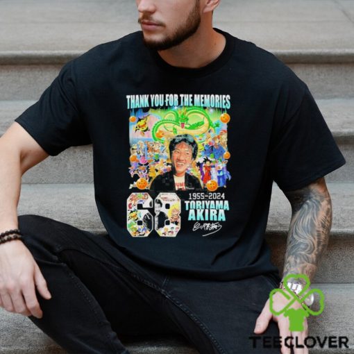 Rip Akira Toriyama Dragon Ball 68 Years 1955 2024 thank you for the memories signature shirt