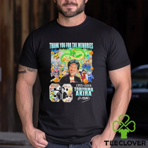 Rip Akira Toriyama Dragon Ball 68 Years 1955 2024 thank you for the memories signature shirt