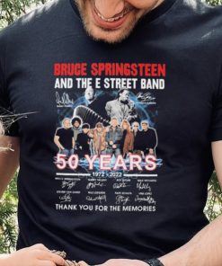 Rip Danny Federici And Clarence Clemons 50 Years 1972 2022 Of Bruce Springsteen And The E Street Band Signatures Thank You For The Memories Shirt