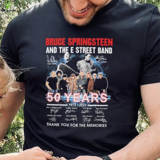 Rip Danny Federici And Clarence Clemons 50 Years 1972 2022 Of Bruce Springsteen And The E Street Band Signatures Thank You For The Memories Shirt