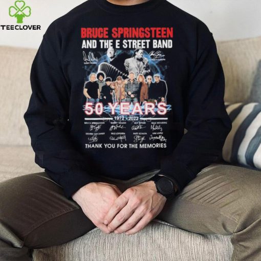 Rip Danny Federici And Clarence Clemons 50 Years 1972 2022 Of Bruce Springsteen And The E Street Band Signatures Thank You For The Memories Shirt