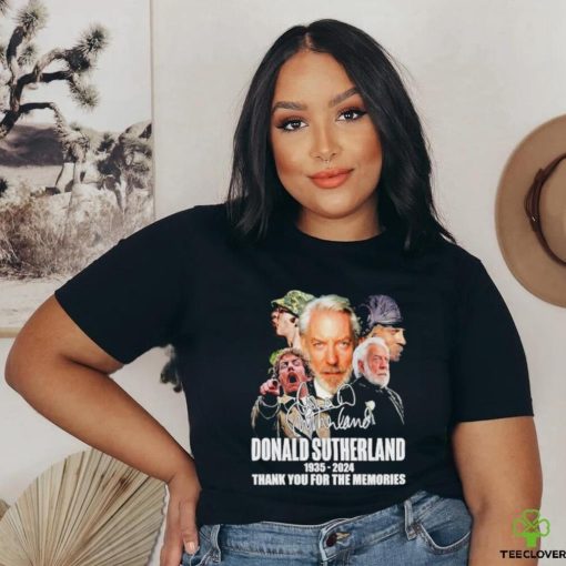Rip Donald Sutherland 1935 2024 Thank You For The Memories Signature Shirt